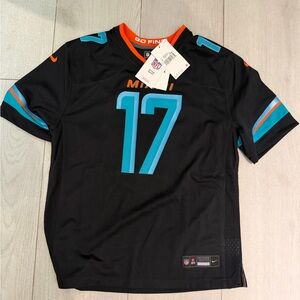 Nike Black Jersey with Orange and Teal Accents